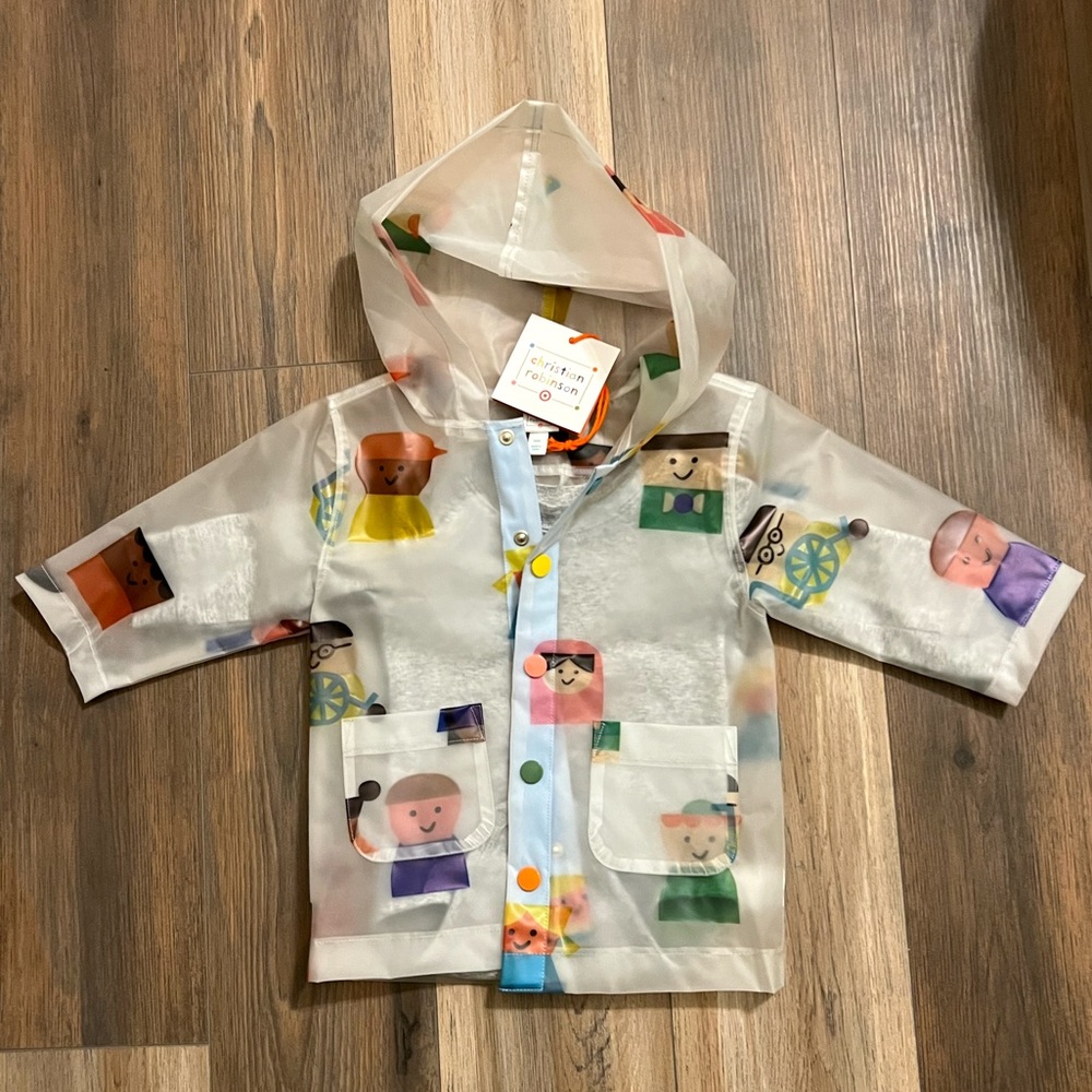 NWT Christian Robinson x Target Faces Raincoat